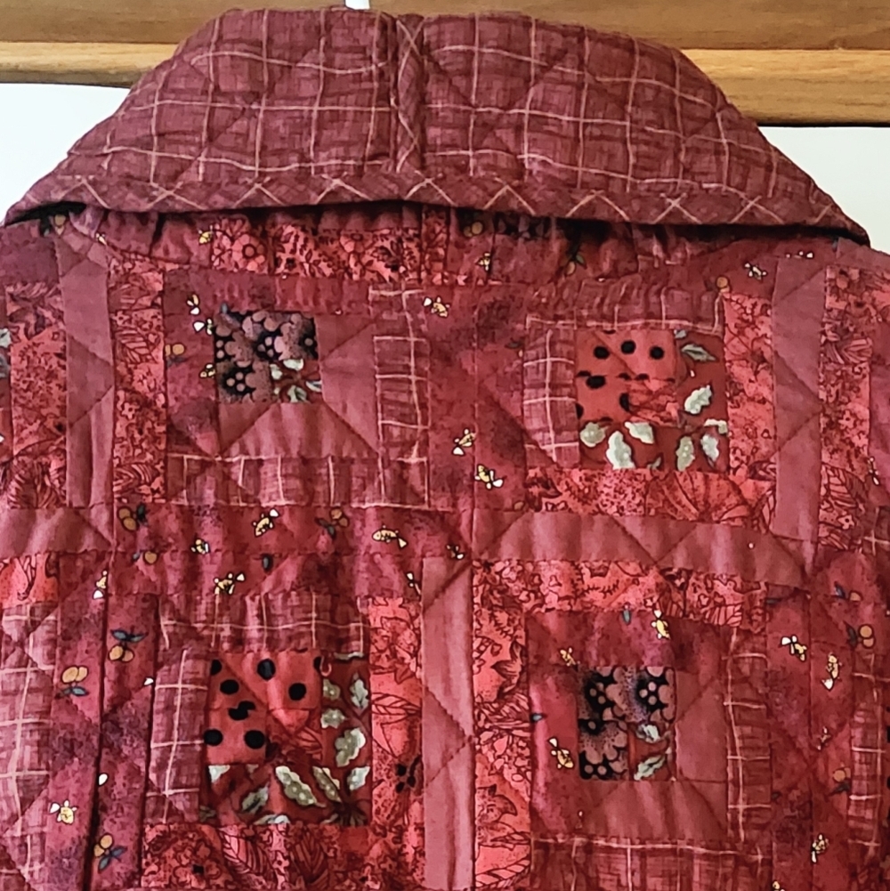 Donna Sharp Quilted Patchwork Jacket Blazer Sz Sm… - image 5